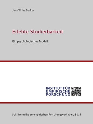 cover image of Erlebte Studierbarkeit